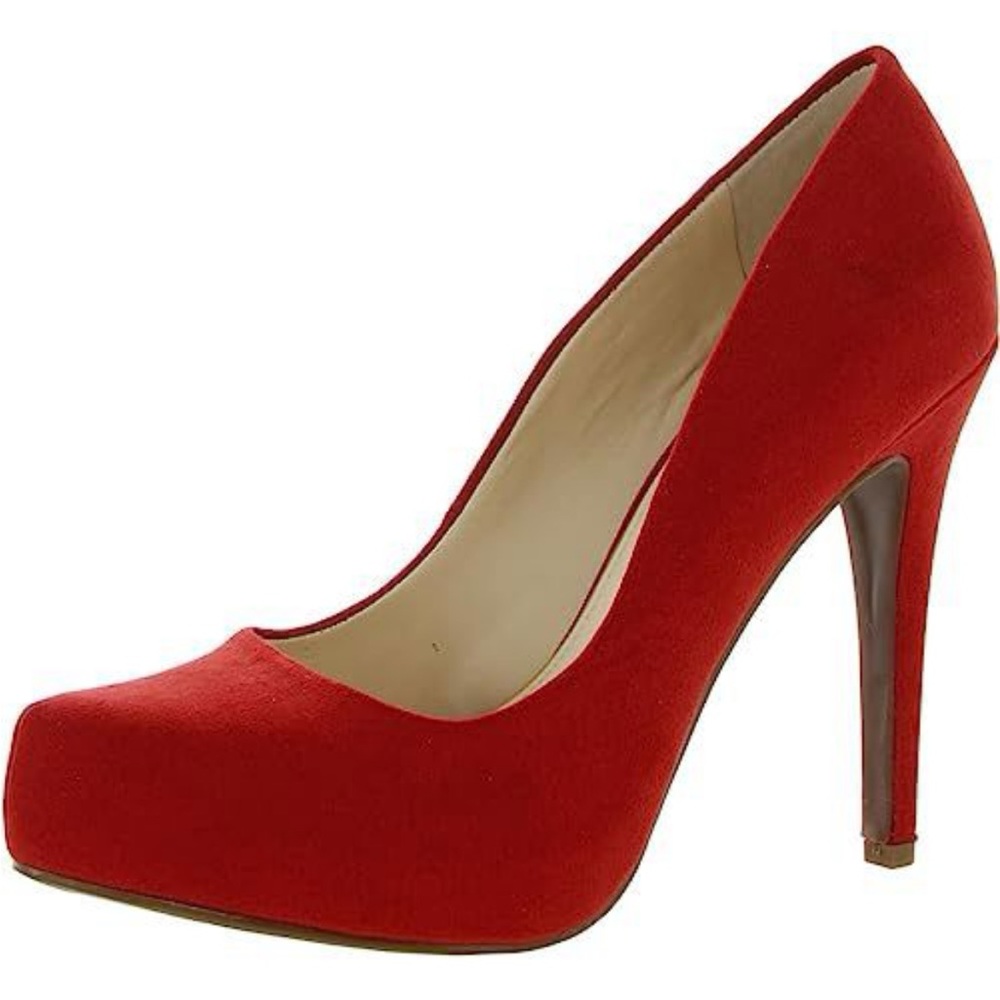 Jessica Simpson Red Suede Platform Pumps